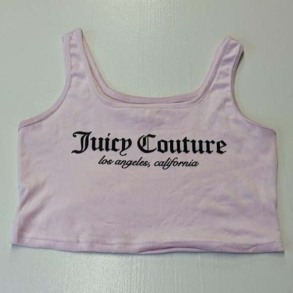 Juicy Couture Pink Cropped Tank Size Medium - Picture 1 of 9